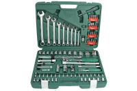 HANS toolkit in a case, 89 piece socket wrenches 1/4, 1/2, Combination spanners, wrenches