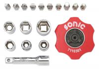 SONIC 19 Pcs 1/4 Manual knob with a set of adapters