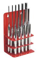Sealey cylindrical punches set on a stand, 17 pcs