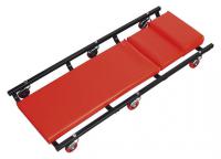 Sealey Workshop Couch American Style on 6 wheels with adjustable headrest.