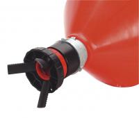 Sealey Universal funnel resistant to solvents with universal screw on the barrel.