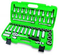TOPTUL Toolkit, the number of tools: 55, 1/2, cap 10-32, 10-22mm long, cap hex shank, flat, Phillips and Torx, in plastic box