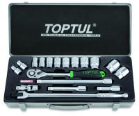 TOPTUL toolkit combined 1/2, the number of items: 18 pcs