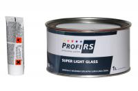 ProfiRS Superlehký tmel se skleněným vláknem s tužidlem, určený pro ocel, zinek. Barva žlutá, 1L.