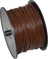 Elektrický kabel (vodič) FLY (bývalý FLK) plastová izolace z PVC na špulce pro odvíjení, 1,5 mm2 hnědý 100 m