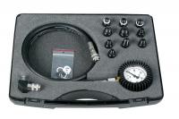 Pindur oil pressure tester with a set of quick couplers, PCO-10-SK