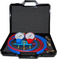 MM set of gauges to check for leaks and pressure measurement in air-conditioning, cable + 2.5 m + quick in case