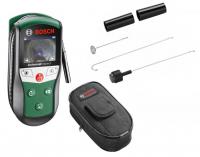 BOSCH Zielony Universal Inspect, Akumulatorowa kamera inspekcyjna (endoskop) z zestawem akcesoriów,IP67 , średnica głowicy 8mm, wyświetlacz 320 x 240 px