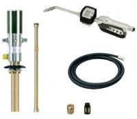 PROFITOOL oil distribution kit universal, pneumatic pump oil in a yield of 5:1, a pistol with a flow meter, a set of adapters to extend pump