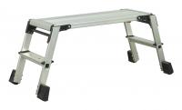 Sealey Aluminium folding platform, fluted, two-step. Max. load of 150 kg. Dimensions - 300 x 870 mm.