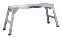 Sealey Aluminium folding platform, fluted, two-step. Max. load 115 kg. Dimensions - 310 x 970 mm.