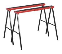 Sealey Two folding stands for sustaining large items such as cutting.