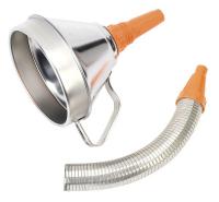 Sealey Funnel Metal with a flexible tip and 160 mm filter