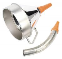 Sealey Funnel Metal with a flexible tip and 200 mm filter