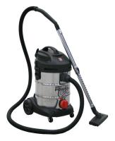 Sealey Vacuum wet and dry 1400W/230V 30l stainless steel container.