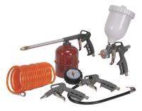SEALEY Zestaw narzędzi pneumatycznych (ropownica, pistolet natryskowy, pistolet do przedumchu i do pompowania, przewód)