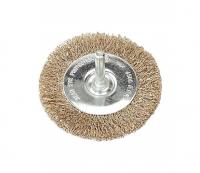 Sealey Flat Wire Brush 60mm with 6mm shaft.