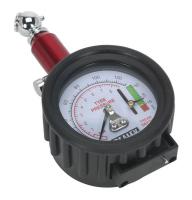 Sealey tool to check the tire pressure with a pressure gauge, 0-8bar