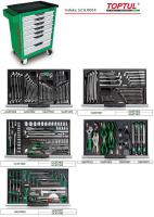TOPTUL Tool trolley, 7-drawer of the equipment: 229 pcs tools, a series of pro-line, dimensions (W / D / H): 687x459x995mm, central locking