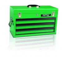 TOPTUL tool box with a black finish, the number of drawers: 3 +1