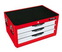 TOPTUL Toolbox, a series of pro-line, the number of drawers: 3, red