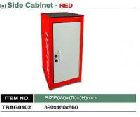 TOPTUL Přídavná boční skříňka vozíku TOPTUL serie PRO-LINE, červená, 2 poličky, rozměry: 390x460x860mm