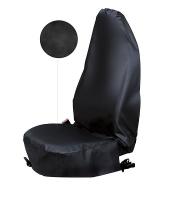 Ochranný potah na sedadlo, černá barva, opakovaně použitelný. Kvalitní ekologický materiál - eko kůže, je prodyšná, odolná vůči roztržení, nepraská při nízkých teplotách. Univerzální velikost.