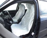 Ochranná fólie na sedadla automobilu, bílá, 100ks jednorázové