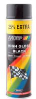 Lakier (0,5 l) czarny, akrylowy, połysk, sposób aplikacji: spray